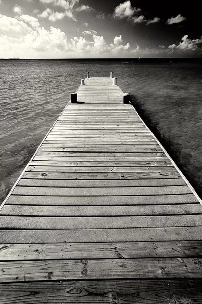 Cayman Islands: Jetty Perspective, Georgetown, Grand Cayman Island, British West Indies by George Oze