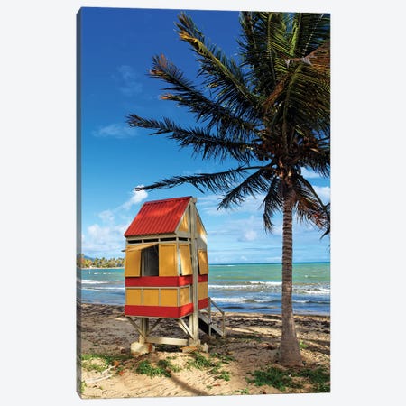 Lifeguard Hut on a Beach, Arroyo, Puerto Rico Canvas Print #GOZ110} by George Oze Canvas Art Print
