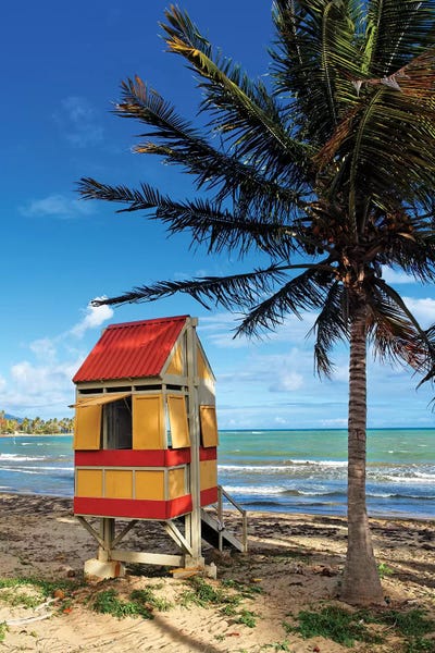 Puerto Rico: Lifeguard Hut on a Beach, Arroyo, Puerto Rico by George Oze