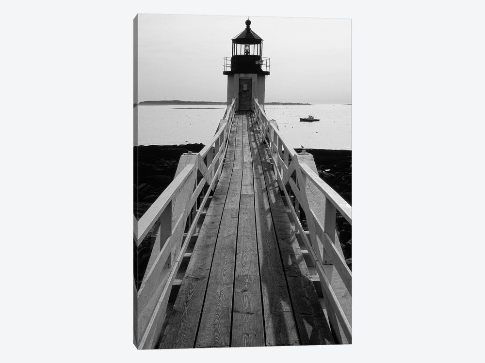 Lightstation and a Boat, Port Clyde, Maine by George Oze 1-piece Canvas Artwork