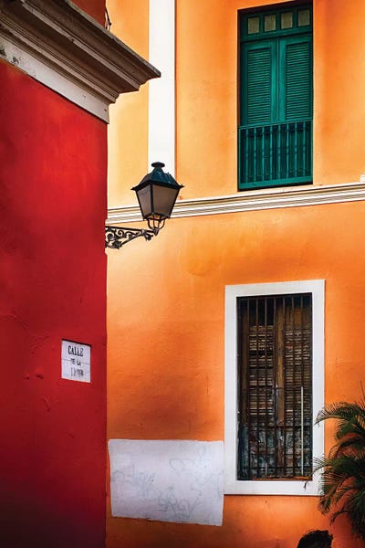 Puerto Rico: Old San Juan Street Corner by George Oze