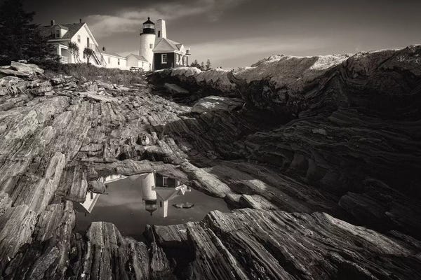 Maine: Pemaquid Point Reflection, Bristol, Maine by George Oze