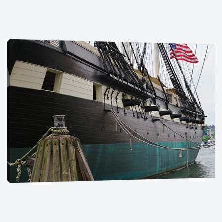 Port Side Close Up View of the USS Constellation Warship, Baltimore Harbor, Maryland Canvas Print #GOZ153} by George Oze Art Print