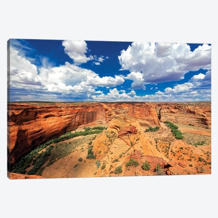 Red Sandstone Canyon, Canyon De Chelly, Arizona Canvas Print #GOZ166} by George Oze Canvas Art Print