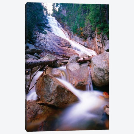 Ripley Falls, Crawford Notch, White Mountains National Forest, New Hampshire Canvas Print #GOZ169} by George Oze Canvas Artwork