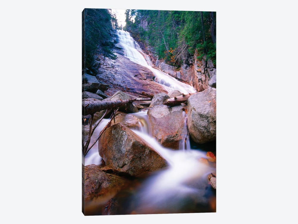 Ripley Falls, Crawford Notch, White Mountains National Forest, New Hampshire by George Oze 1-piece Art Print