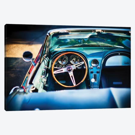 Sophisticated American Classic Car Interior Canvas Print #GOZ187} by George Oze Canvas Print