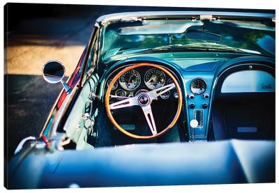Sophisticated American Classic Car Interior Canvas Art Print - George Oze