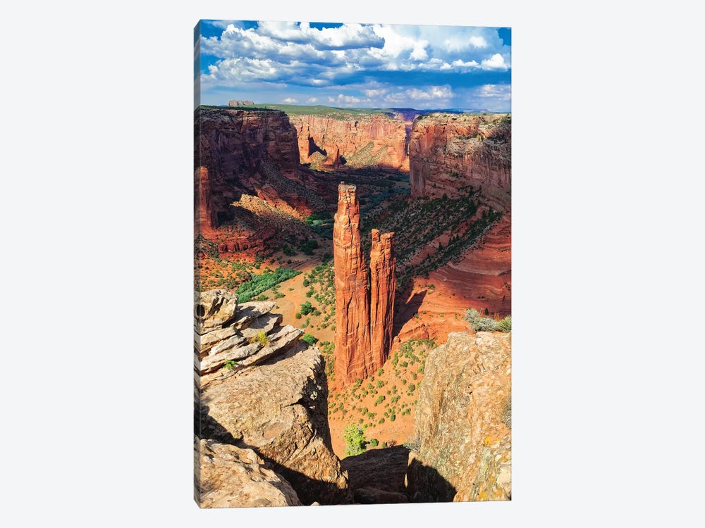Spider  Rock Canyon de Chelly, Arizona by George Oze 1-piece Art Print