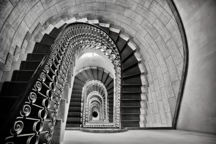 Staircase Perspective by George Oze wall art