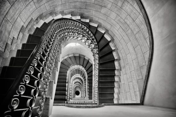 George Oze: Staircase Perspective by George Oze