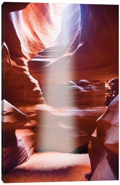 Sun Beam in Slot Canyon, Upper Antelop Canyon, Arizona Canvas Art Print - George Oze