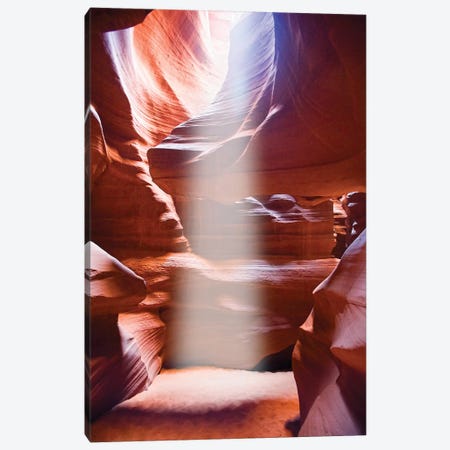 Sun Beam in Slot Canyon, Upper Antelop Canyon, Arizona Canvas Print #GOZ196} by George Oze Canvas Artwork