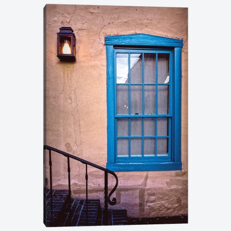 Blue Window, Santa Fe, New Mexico Canvas Print #GOZ19} by George Oze Canvas Art