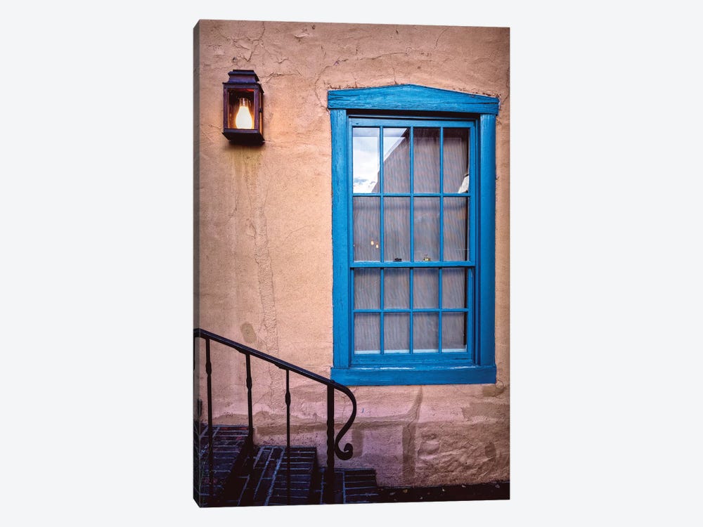 Blue Window, Santa Fe, New Mexico by George Oze 1-piece Art Print