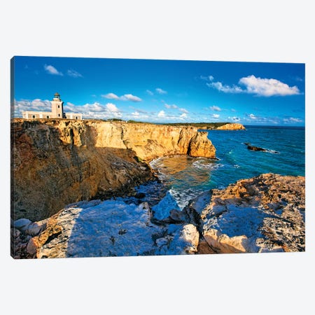 View of the Los Morillos Lighthouse, Cabo Rojo, Puerto Rico Canvas Print #GOZ225} by George Oze Canvas Wall Art