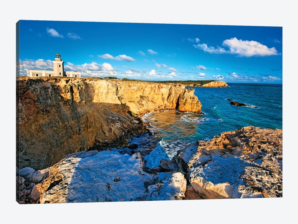 View of the Los Morillos Lighthouse, Cabo Rojo, Puerto Rico by George Oze 1-piece Canvas Art Print