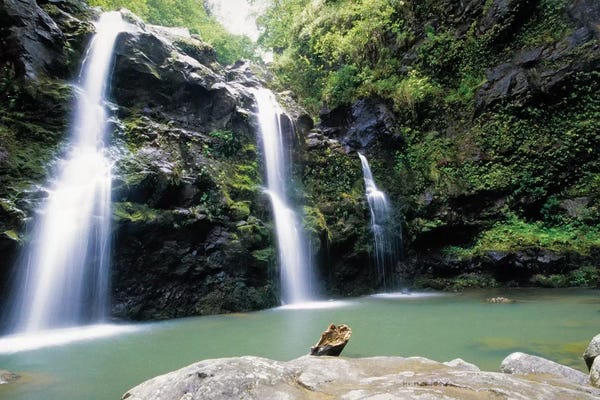 George Oze: Waikani Falls, Maui, Hawaii by George Oze