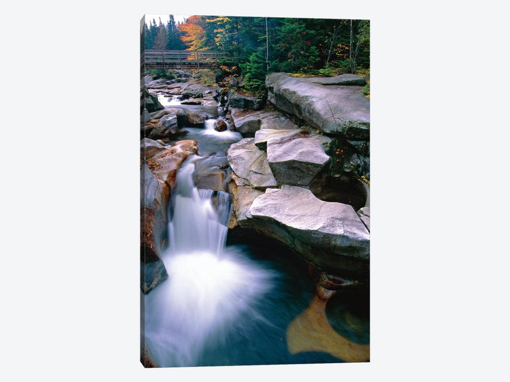 Waterfall on the Ammonoosuc River near Mount Washington, New Hampshire by George Oze 1-piece Canvas Print