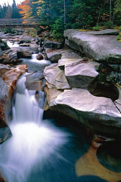 New Hampshire: Waterfall on the Ammonoosuc River near Mount Washington, New Hampshire by George Oze