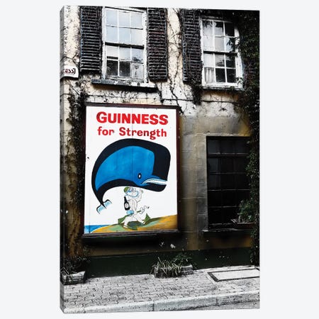 Old Guiness Sign On A House, Kinsale, Coubty Cork, Republic Of Ireland Canvas Print #GOZ269} by George Oze Canvas Print