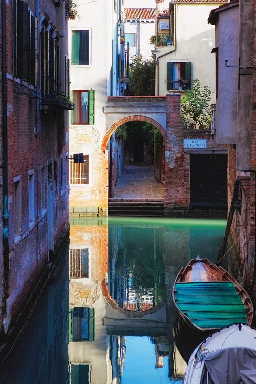 Reflection In A Canal, Venice, Italy