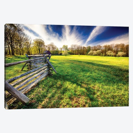 Historic Farm During Spring, Morristown, New Jersey Canvas Print #GOZ293} by George Oze Canvas Artwork