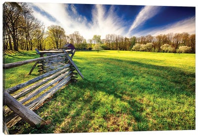 Historic Farm During Spring, Morristown, New Jersey Canvas Art Print - New Jersey Art