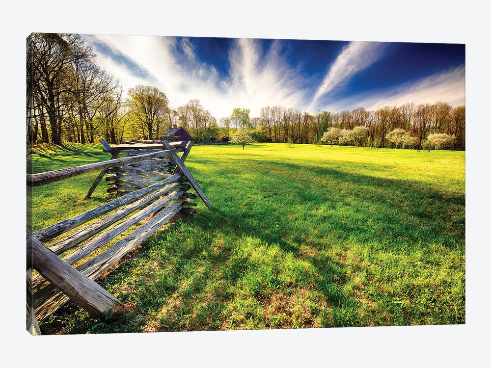 Historic Farm During Spring, Morristown, New Jersey by George Oze 1-piece Canvas Wall Art