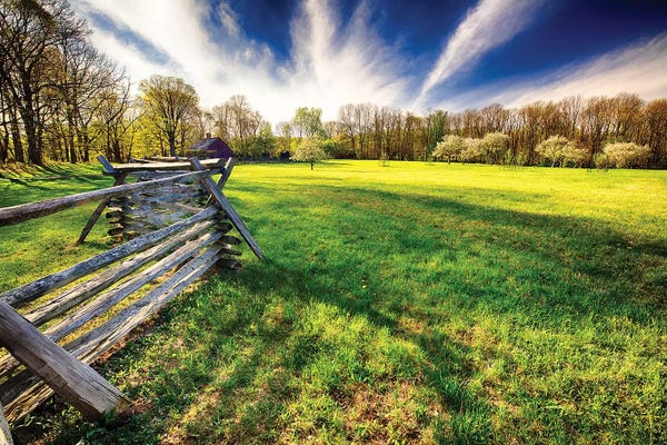 New Jersey: Historic Farm During Spring, Morristown, New Jersey by George Oze