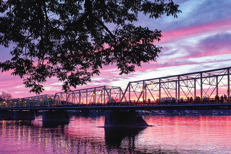 Delaware River Sunset In Lambertville, New Jersey