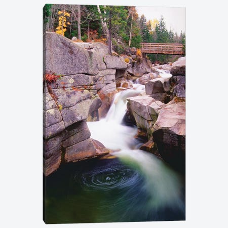 Cascades Of The Ammonoosuc River Canvas Print #GOZ29} by George Oze Art Print
