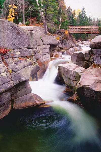 New Hampshire: Cascades Of The Ammonoosuc River by George Oze