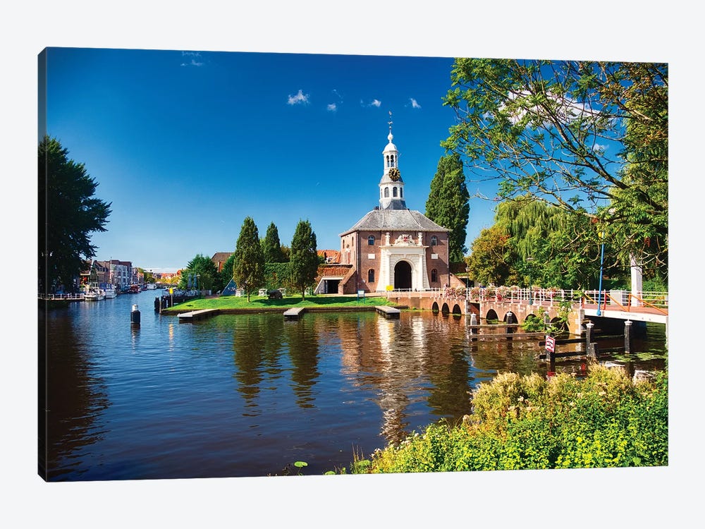 Zijlpoort One Of The Two City Gates Of Leiden by George Oze 1-piece Canvas Art Print