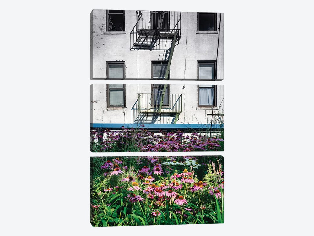 Urban Meadow, New York City by George Oze 3-piece Art Print