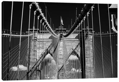 Brooklyn Bridge Impression Canvas Art Print - Brooklyn Bridge