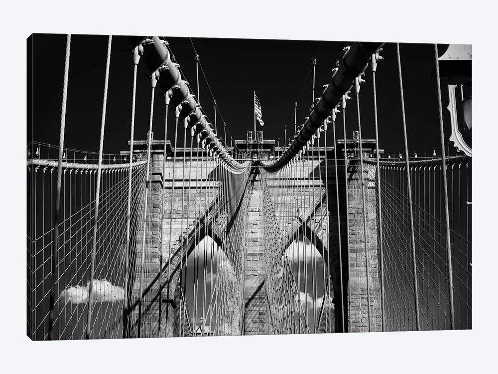 Brooklyn Bridge Impression by George Oze 1-piece Canvas Art