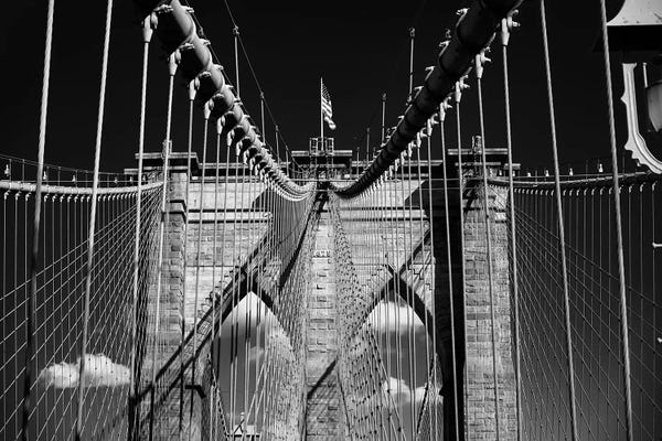 George Oze: Brooklyn Bridge Impression by George Oze