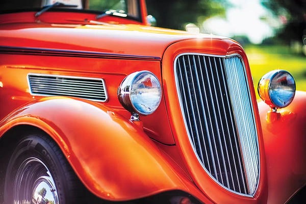 George Oze: Chrome And Smooth Curves Of A Roadster by George Oze
