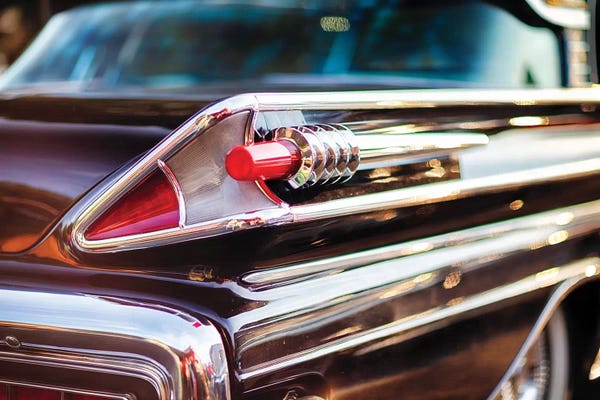 George Oze: Tail Light Close Up Of A 1958 Mercury Park Lane Sedan by George Oze