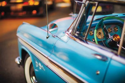 Cruising With My Desoto Firedome by George Oze framed canvas print