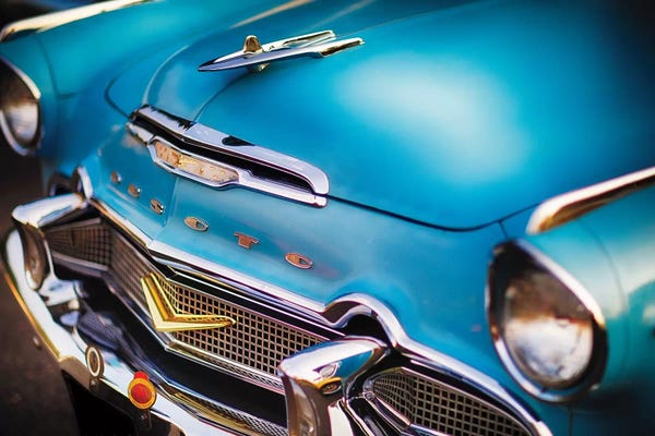 George Oze: Front Close Up Of A 1956 Desoto Firedome by George Oze