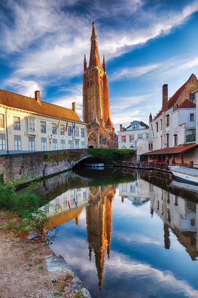 Bruges: Tranquil Scene In Bruges by George Oze