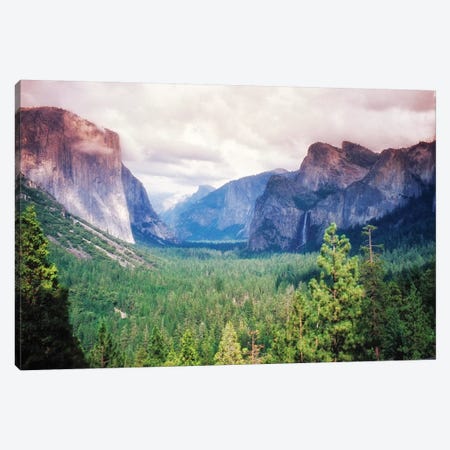 Yosemite Valley Scenic From Tunnel View, California Canvas Print #GOZ328} by George Oze Canvas Wall Art