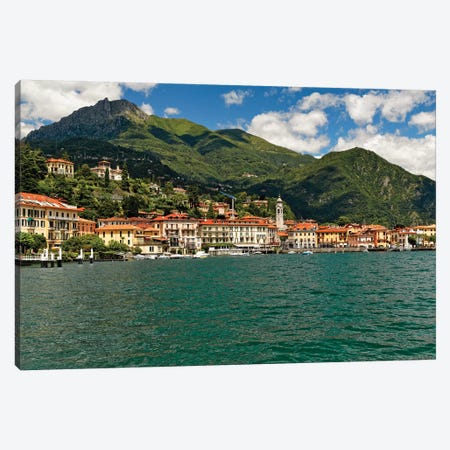 Lakeside View Of Bellagio On Lake Como Canvas Print #GOZ338} by George Oze Canvas Print