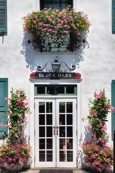 George Oze: Charming Country Inn Entrance by George Oze