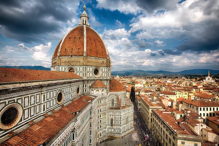 Dome Of The Basilica Of Saint Mary Of The Flower, Florence, Tuscany, Italy