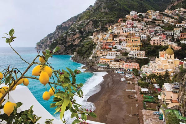 George Oze: Positano Spring View, Amalfi Coast, Italy by George Oze