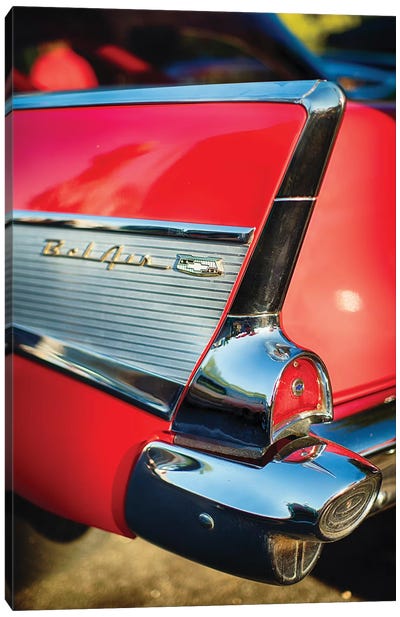 Chevy Bel Air Tail Fin  Canvas Art Print - George Oze