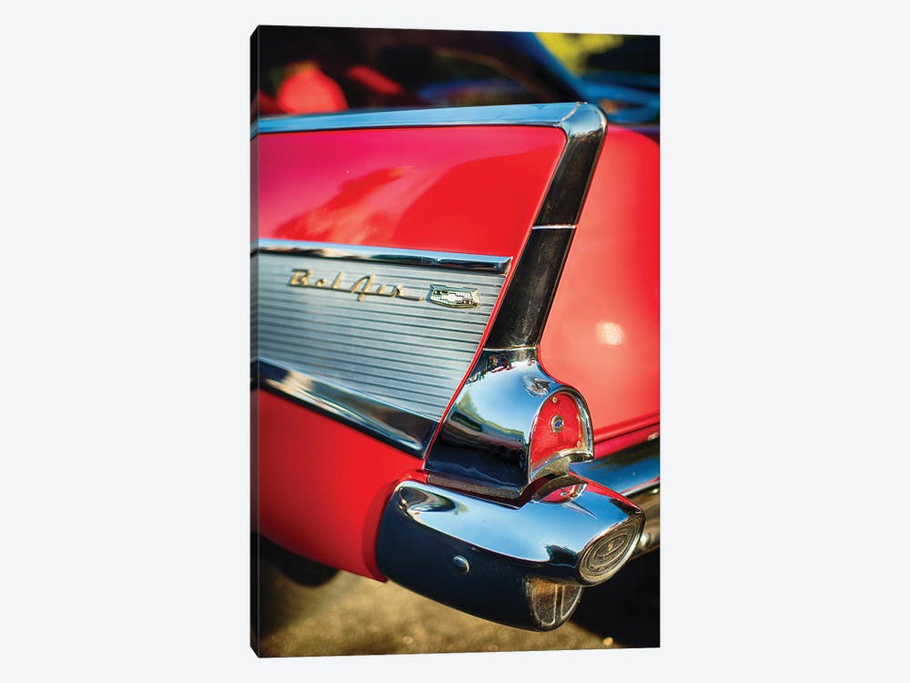 Chevy Bel Air Tail Fin  by George Oze 1-piece Canvas Artwork